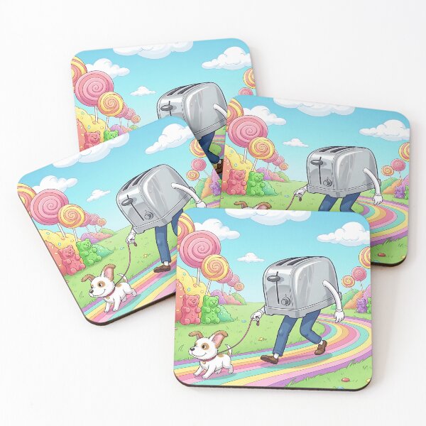 Item preview, Toaster Walking Dog in Candy Land designed and sold by Michaelragheb.