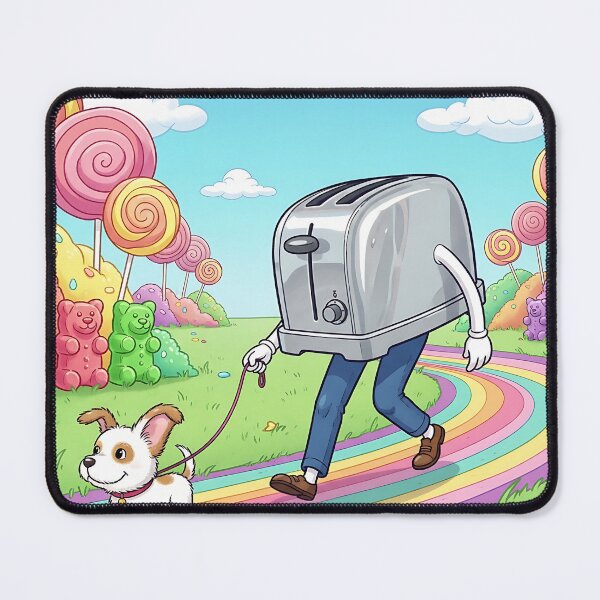 Item preview, Toaster Walking Dog in Candy Land designed and sold by Michaelragheb.