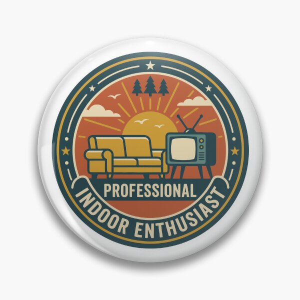 Item preview, Professional Indoor Enthusiast Vintage Badge designed and sold by TontikDesign.