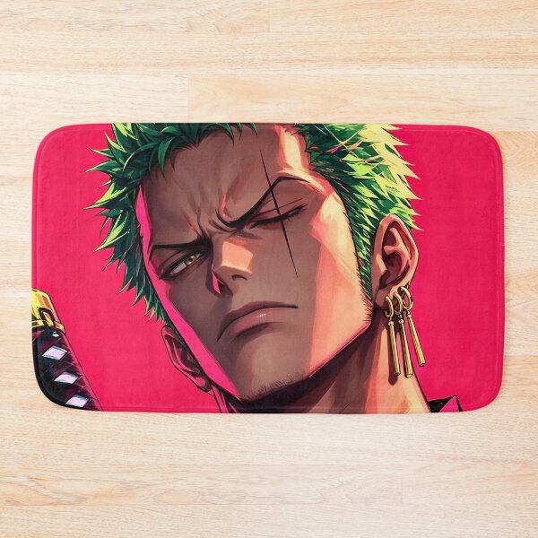 Item preview, Zoro | Neon Green-Haired Anime Swordsman | Cyber Samurai Digital Art | Vibrant Warrior Aesthetic designed and sold by Dyan4.