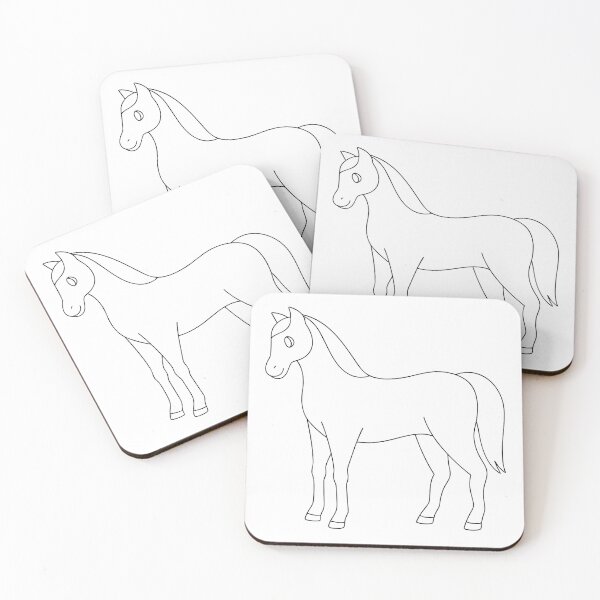Item preview, Caballo Amistoso Regalo 1 Line Art designed and sold by OneLine Studio.