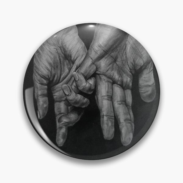 Item preview, Intertwined Hearts – Realistic Holding Hands Pencil Drawing designed and sold by BoyanVBart.