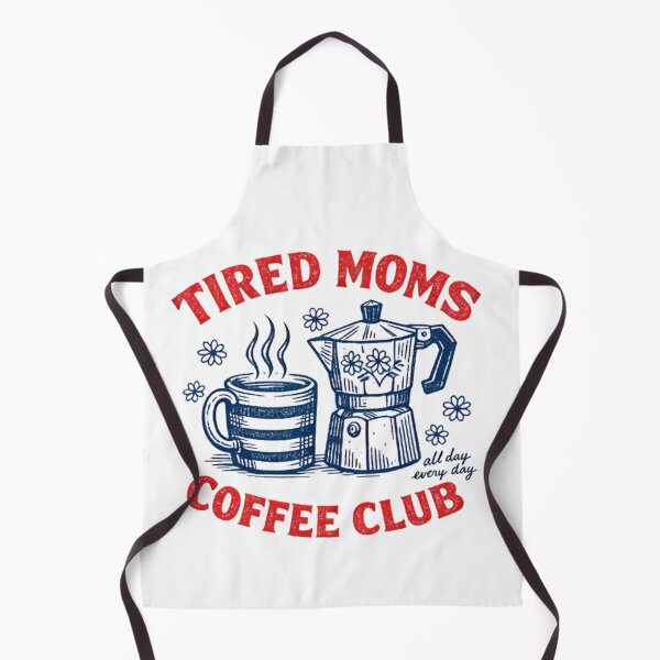 Item preview, Tired Moms Coffee Club Illustration designed and sold by Linework Studio.
