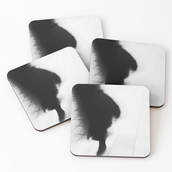 Item preview, Fading Figure Across White Tiles designed and sold by UrbanNoirMood.