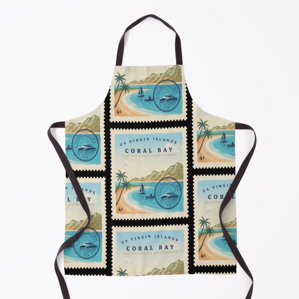 Artikelvorschau, Stempelaufkleber „Coral Bay USVI Quiet Harbor East End“ entworfen und verkauft von stickercuffs.