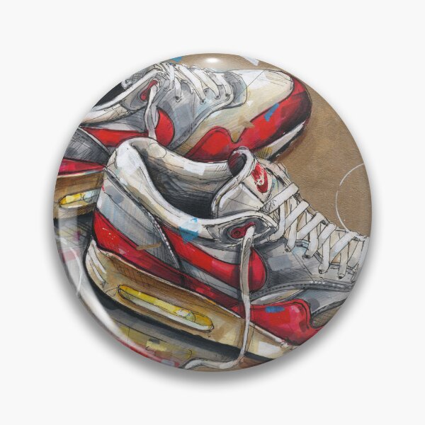 Item preview, Air Max 1 1987 OG red painting designed and sold by GalleryKauffeld.