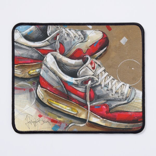 Item preview, Air Max 1 1987 OG red painting designed and sold by GalleryKauffeld.