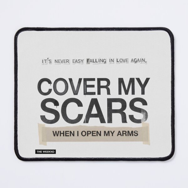 Item preview, Never Easy Falling In Love Cover My Scars - The Weeknd designed and sold by Enea Kelo.