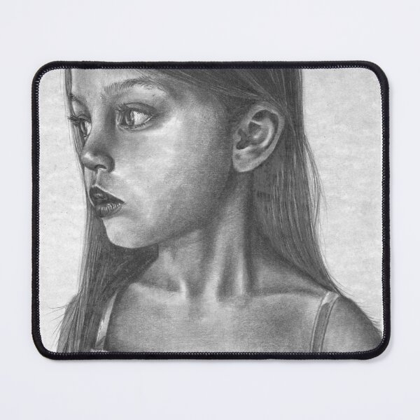 Item preview, Innocent Gazes – Realistic Pencil Drawing of Young Girl Portrait designed and sold by BoyanVBart.