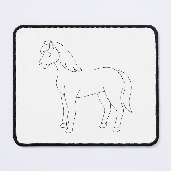 Item preview, Horse Friendly 2 Line Art Gift designed and sold by OneLine Studio.