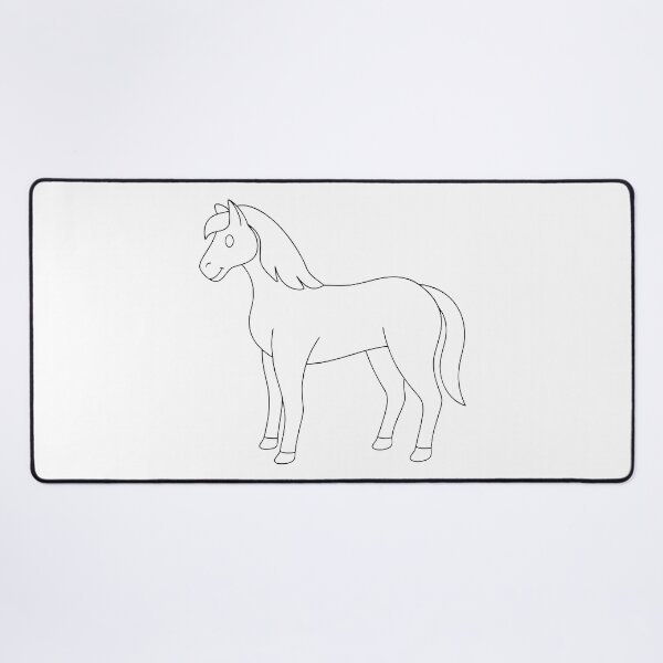Item preview, Horse Friendly 2 Line Art Gift designed and sold by OneLine Studio.