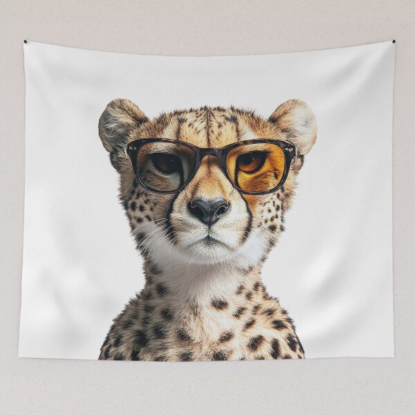 Item preview, Funny cool Cheetah wearing sunglasses designed and sold by LazyOwlStore.