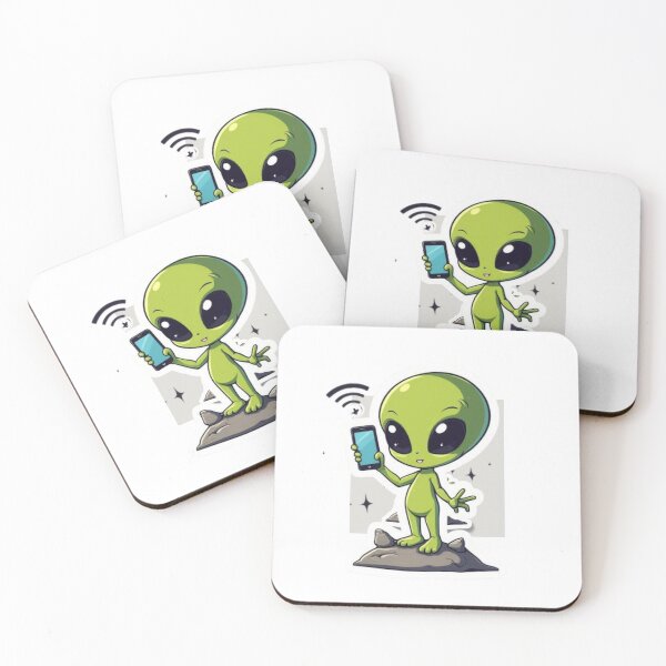 Item preview, Out of This World WiFi | Cute Alien Still No Signal designed and sold by SmokingAlien.