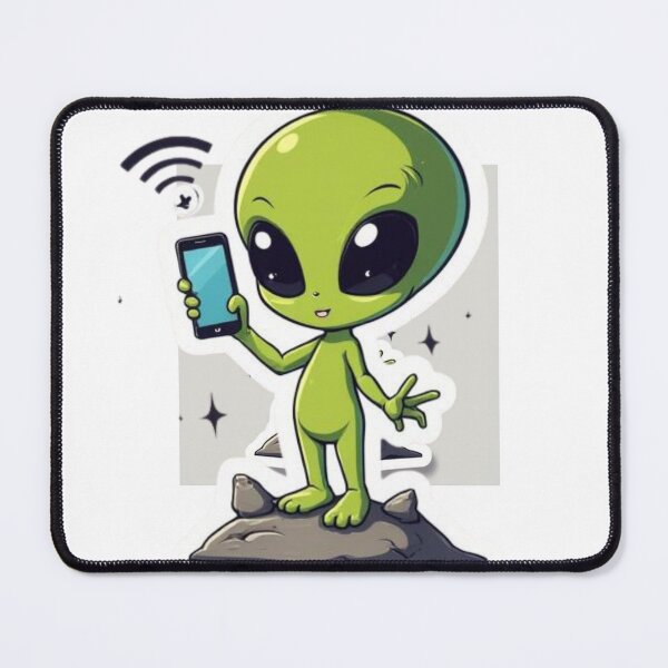 Item preview, Out of This World WiFi | Cute Alien Still No Signal designed and sold by SmokingAlien.