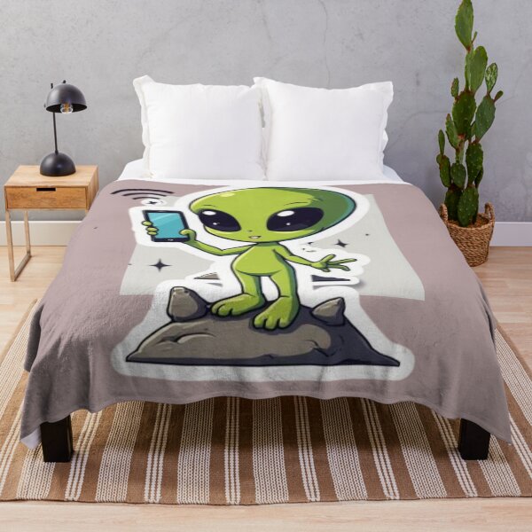 Item preview, Out of This World WiFi | Cute Alien Still No Signal designed and sold by SmokingAlien.