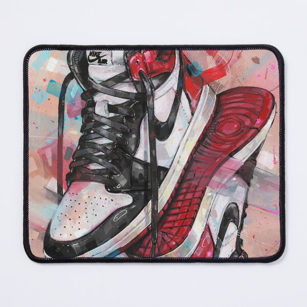 Item preview, Nike Air Jordan 1 black toe painting designed and sold by GalleryKauffeld.