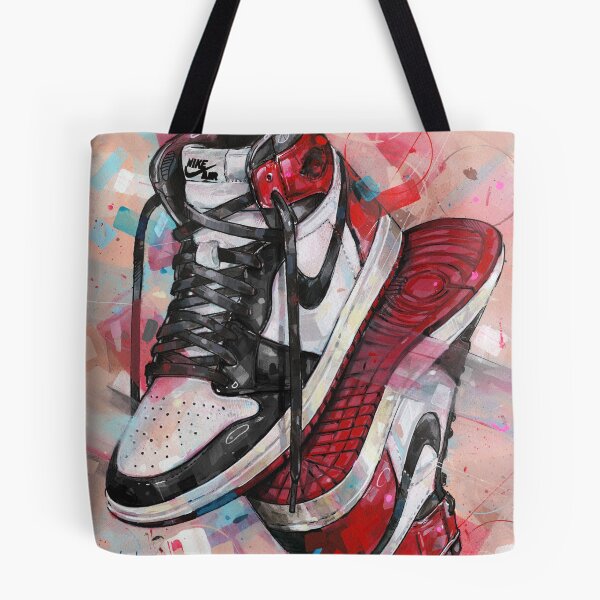 Item preview, Nike Air Jordan 1 black toe painting designed and sold by GalleryKauffeld.