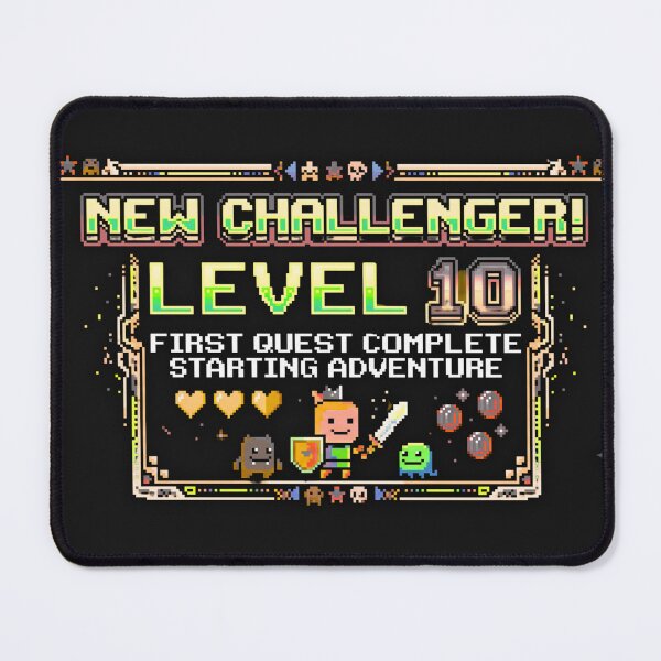 Item preview, Level 10 Unlocked 10th Birthday Gamer - Retro Pixel Art designed and sold by alalame.