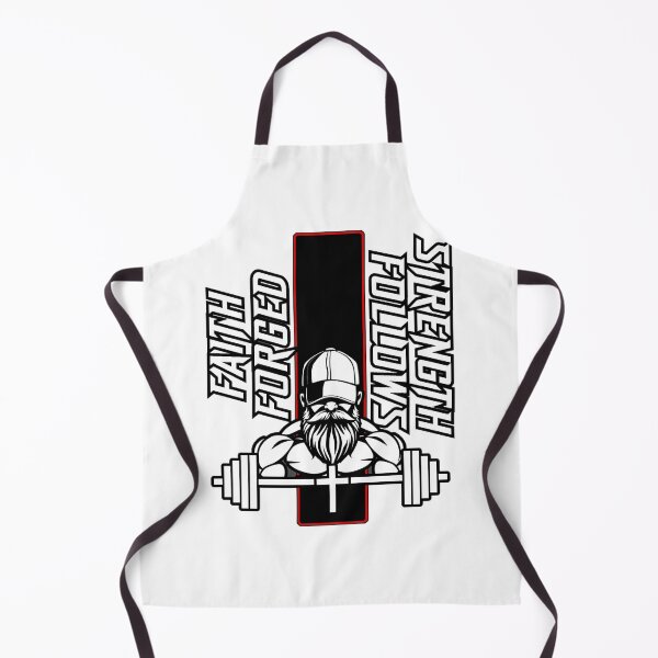 Item preview, Faith Forged Strength Follows - Christian Gym Bodybuilder designed and sold by Bezuiden.