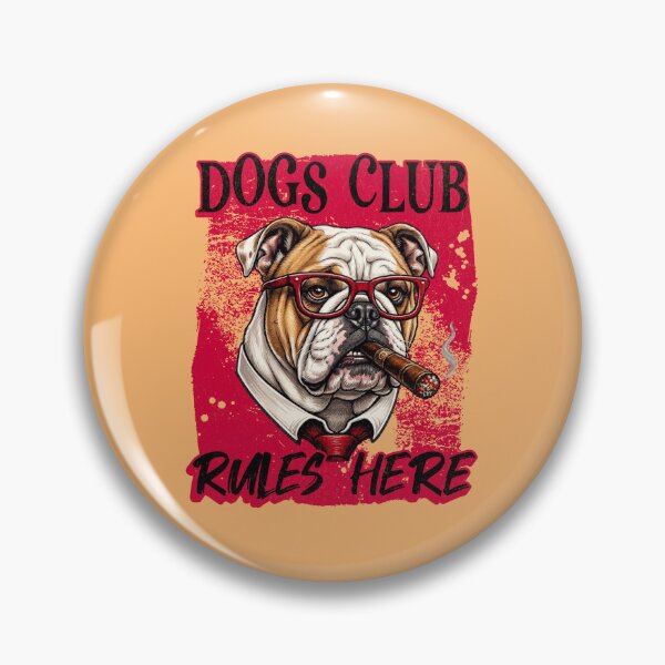 Item preview, English Bulldog Boss Design – Funny Fawn & White English Bulldog with Cigar Mafia Style Gift designed and sold by PixelsPaws.