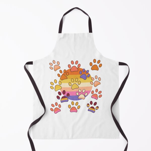 Item preview, Doodle paw print Retro Sunset designed and sold by SoyLamderma.