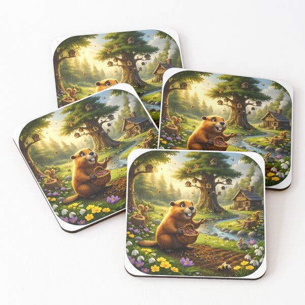 Item preview, Happy Beaver Adventures – Planting the Wildflower Garden designed and sold by Clothes With Smiling Animals Walt Gral.