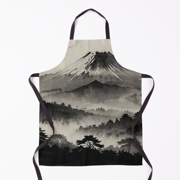 Item preview, Sumi-e Mount Fuji – Japanese Minimalist Landscape designed and sold by Glitchart66.