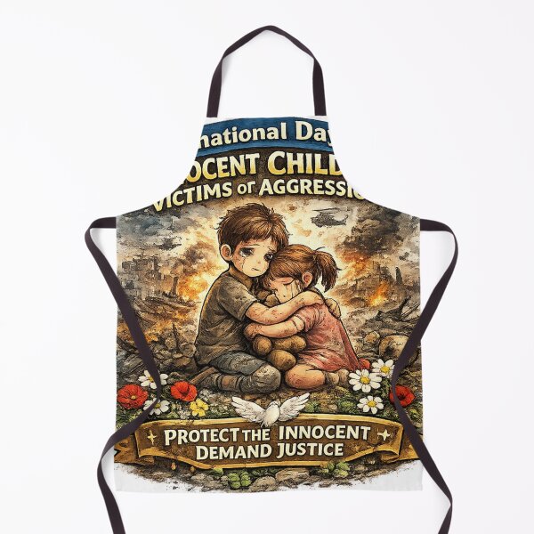 Item preview, International Day of Innocent Children Victims of Aggression | Protect the Innocent, Demand Justice | Peace & Humanity T-Shirt Design designed and sold by GooniSL.