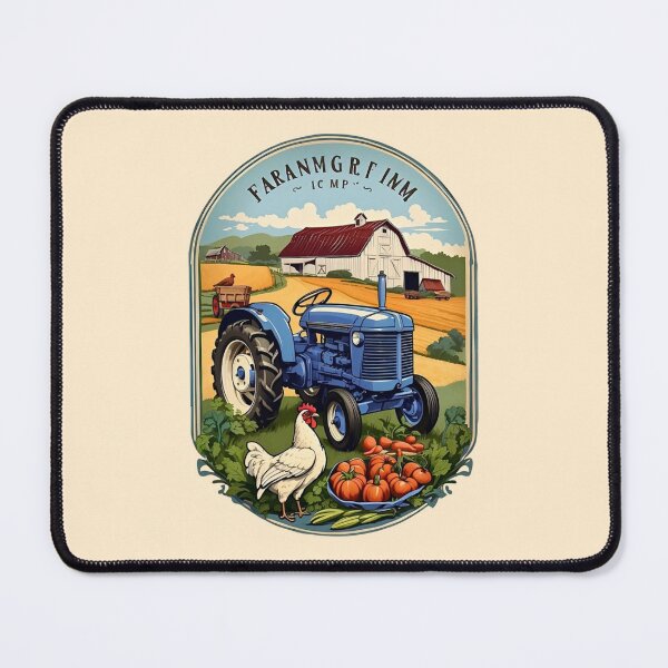 Item preview, Vintage Blue Farm Tractor Country Life Graphic designed and sold by Ardonaredb.