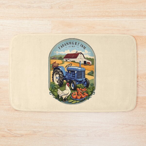 Item preview, Vintage Blue Farm Tractor Country Life Graphic designed and sold by Ardonaredb.