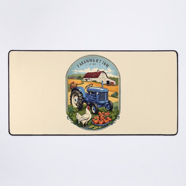 Item preview, Vintage Blue Farm Tractor Country Life Graphic designed and sold by Ardonaredb.