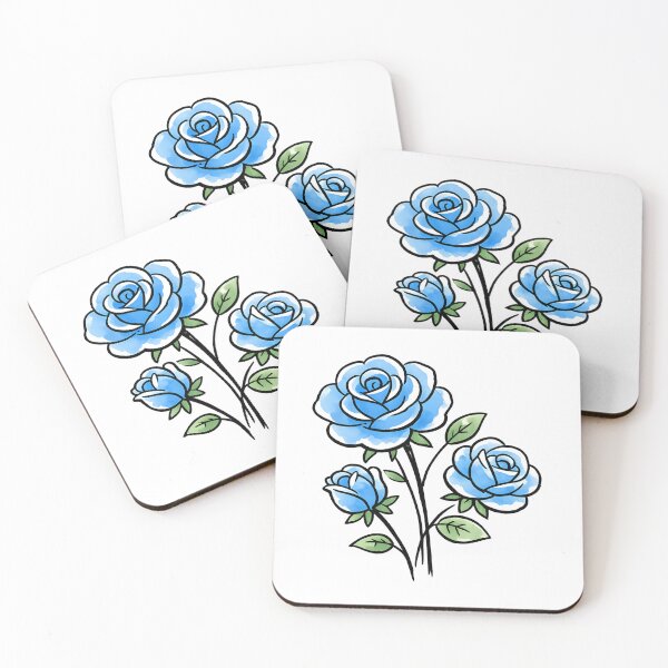 Aperçu de l'œuvre Rose bleue créée et vendue par GraphicsClub.