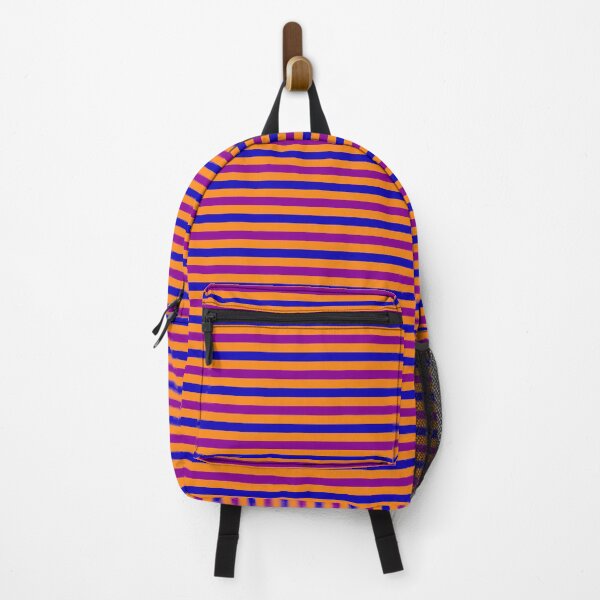 Item preview, Blue And Purple Stripes Design Orange designed and sold by PatternTitan.