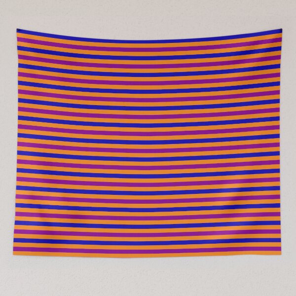 Item preview, Blue And Purple Stripes Design Orange  designed and sold by PatternTitan.