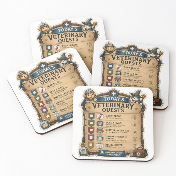 Item preview, Today's Veterinary Quests Funny RPG Vet Design | Veterinarian Gift designed and sold by Bettybee00.