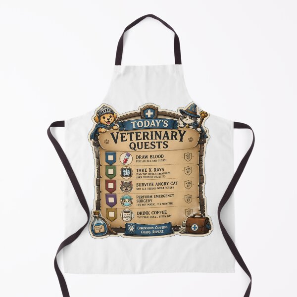 Item preview, Today's Veterinary Quests Funny RPG Vet Design | Veterinarian Gift designed and sold by Bettybee00.
