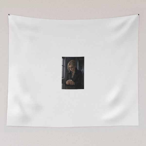 Item preview, Ilya Martin in Black Trench Coat with Coffee designed and sold by CathryneDelamort.