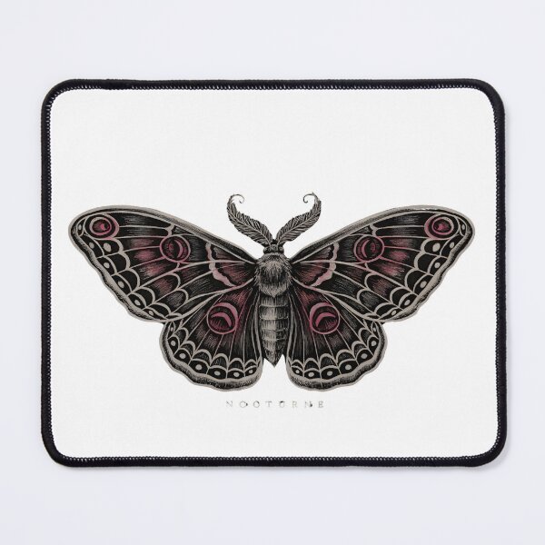 Item preview, Elegant Moth Specimen-Minimalist Dark Entomology Art designed and sold by WonderMugStudio.