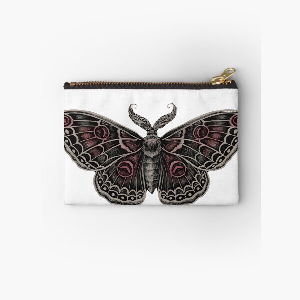 Item preview, Elegant Moth Specimen-Minimalist Dark Entomology Art designed and sold by WonderMugStudio.