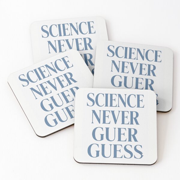 Item preview, Science Never Guess | Premium Science Typography designed and sold by Amr Darwish Graphic designer.