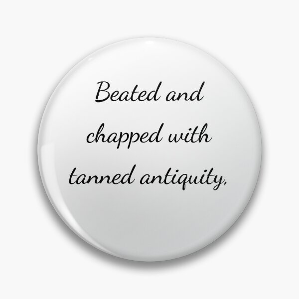 Item preview, “Beated and chopped with tanned antiquity,” - handwriting black designed and sold by ariksworld.