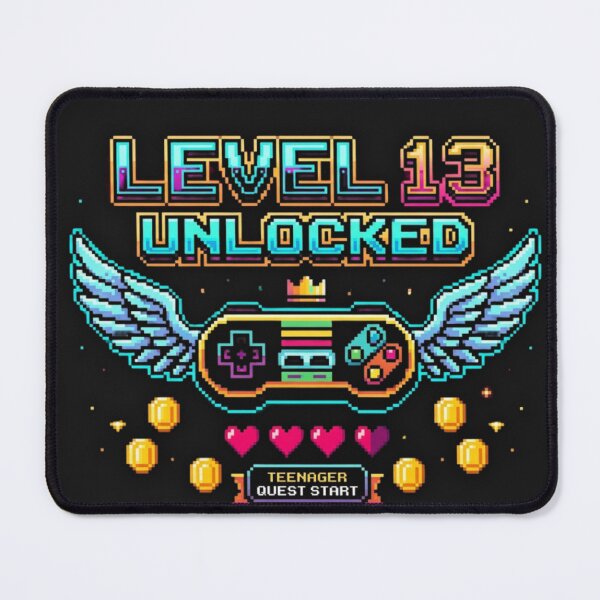 Item preview, Level 13 Unlocked 13th Birthday Gamer - Retro Pixel Art designed and sold by alalame.