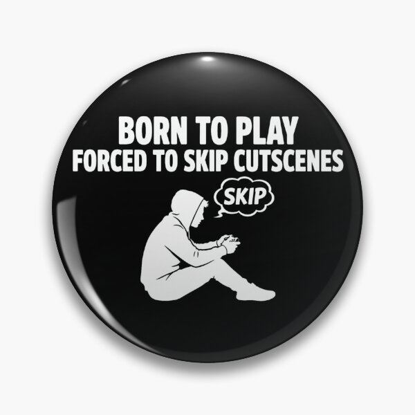 Item preview, Born to play Forced to skip cutscene Gamer Funny Pun Meme Italian designed and sold by Yellowriversss.
