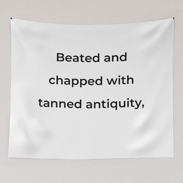 Item preview, “Beated and chopped with tanned antiquity,” - print black designed and sold by ariksworld.