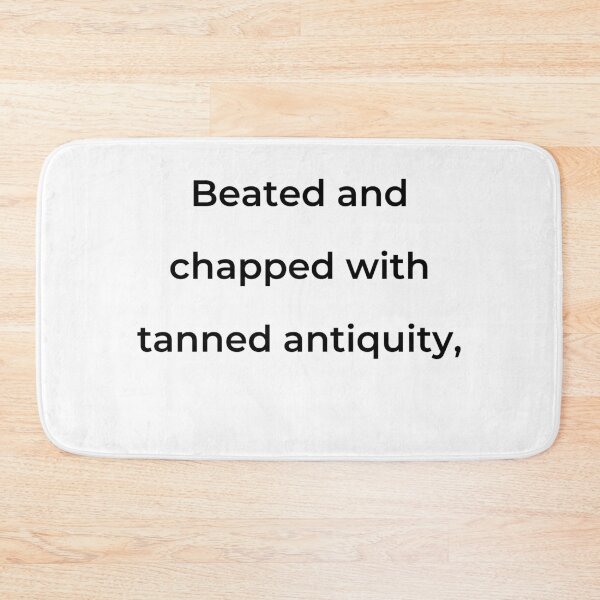 Item preview, “Beated and chopped with tanned antiquity,” - print black designed and sold by ariksworld.