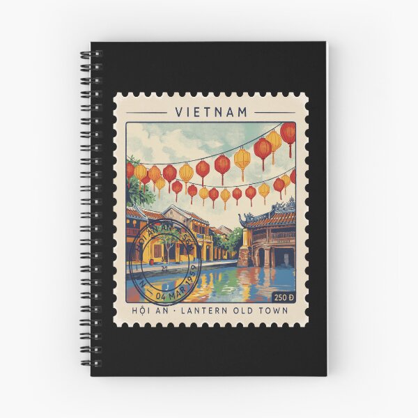 Item preview, Hoi An Vietnam Lantern Old Town Bridge Stamp Sticker designed and sold by stickercuffs.
