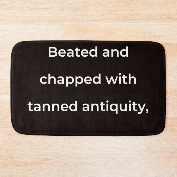 Item preview, “Beated and chopped with tanned antiquity,” - print white designed and sold by ariksworld.