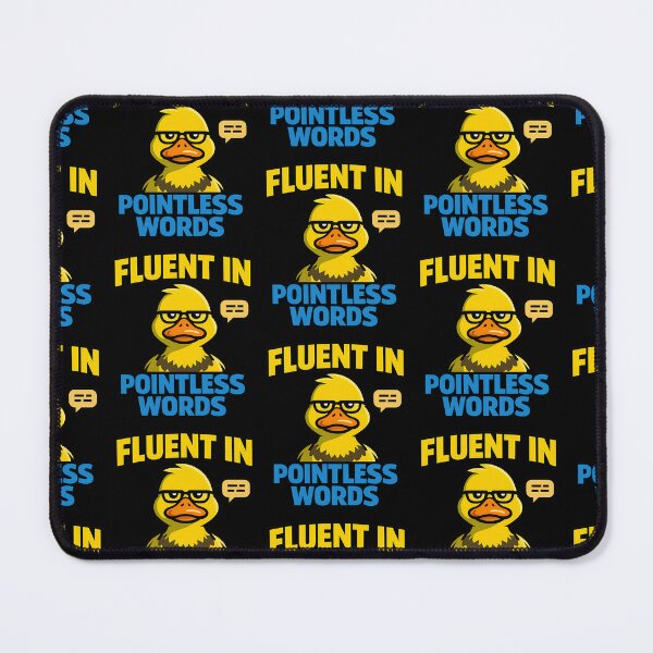 Item preview, Fluent In Pointless Words Funny Office Duck designed and sold by TeeTimeTreasure.