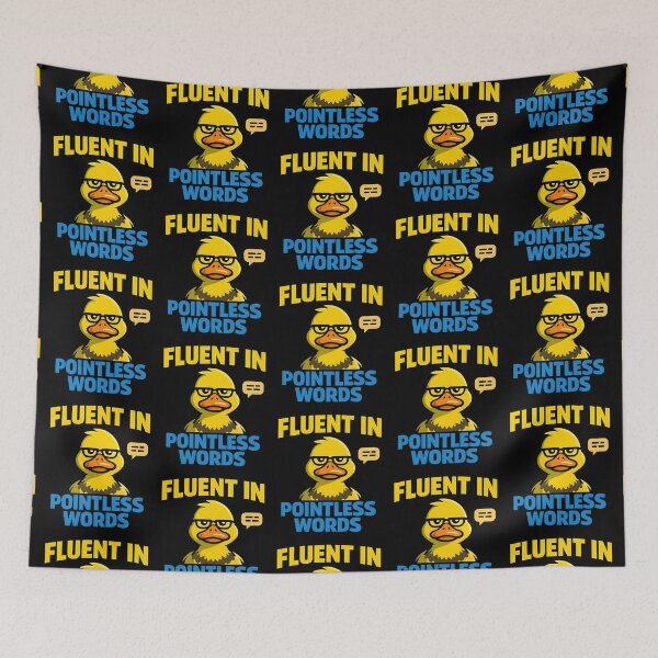 Item preview, Fluent In Pointless Words Funny Office Duck designed and sold by TeeTimeTreasure.