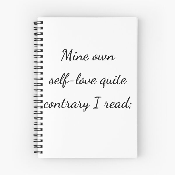 Item preview, “Mine own self-love quite contrary I read;” - handwriting black designed and sold by ariksworld.
